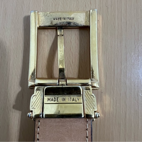 Mauri Men’s Red Genuine Alligator Belt Italy Size 36 - Picture 8 of 11